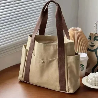 Spacious Multi-pocket Tote Bag